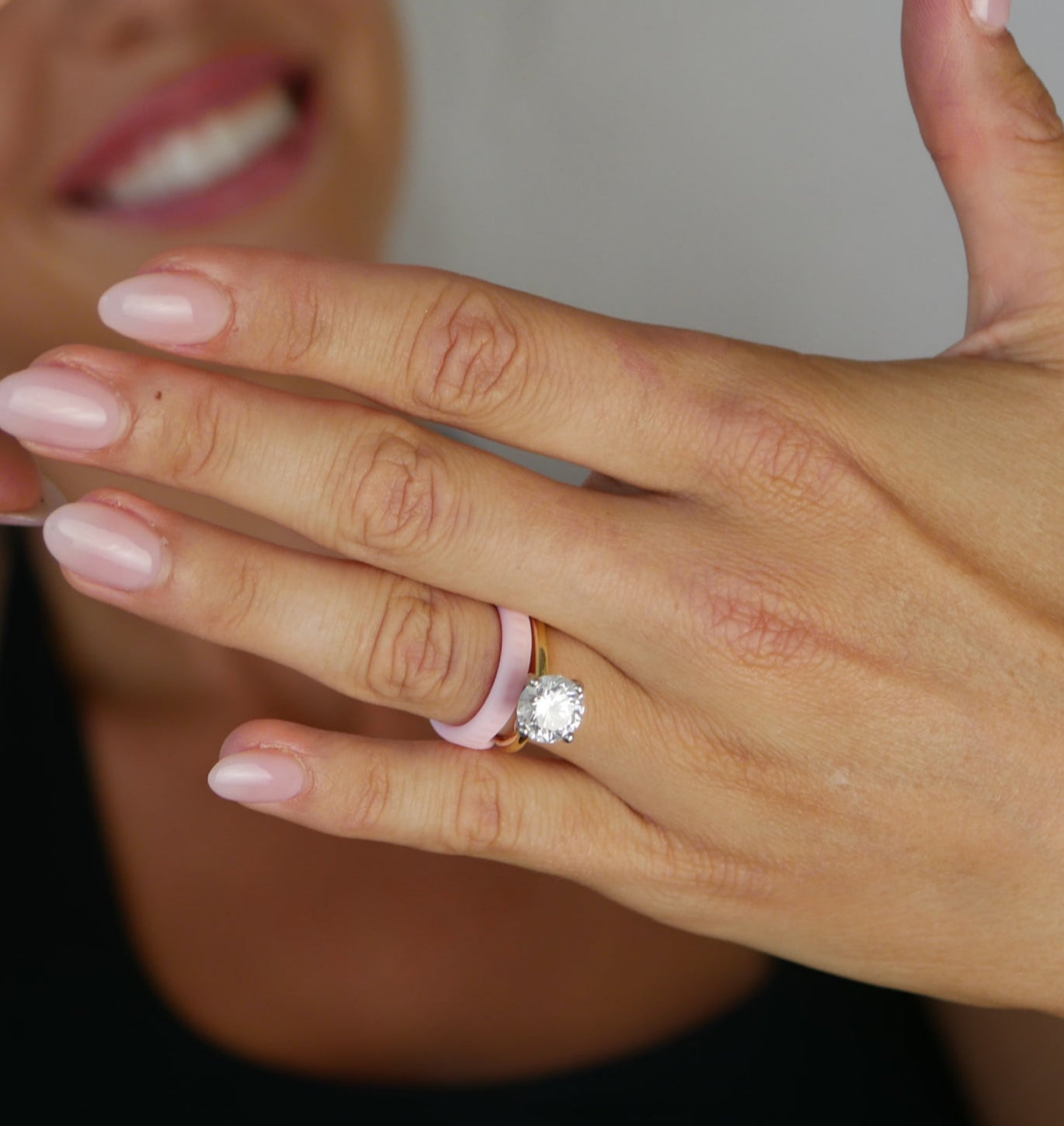 Ring protector: Baby pink