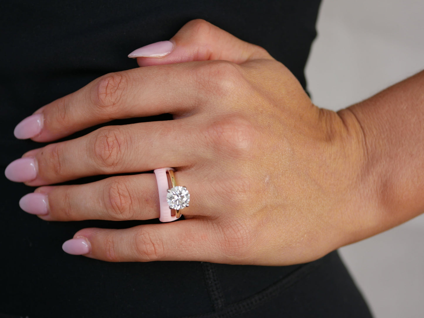 Ring protector: Baby pink